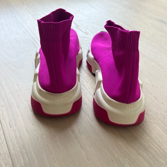 Balenciaga Purple Speed Trainer Sock - Picture 3 of 4